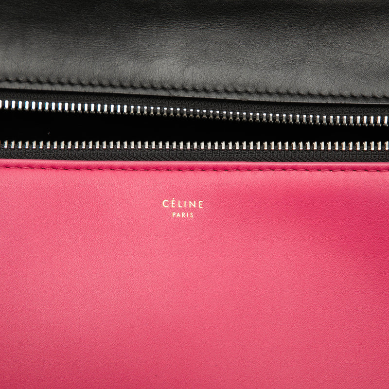 Medium Tricolor Leather Edge Handbag - Image 5