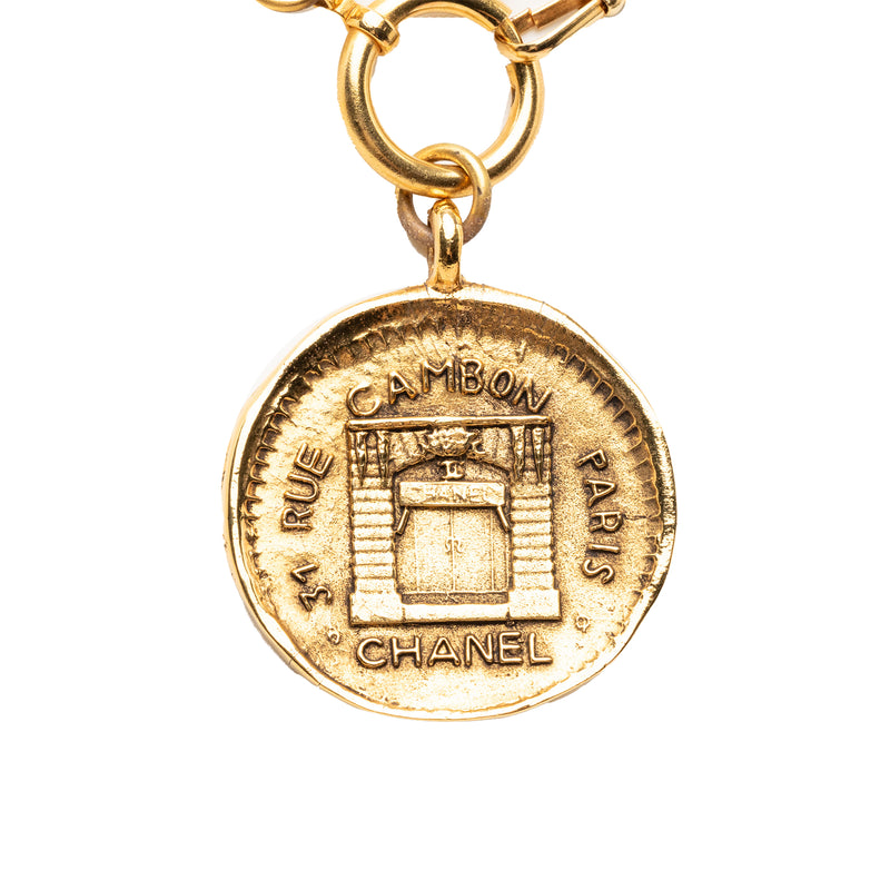 Gold Plated 31 Rue Cambon Medallion Pendant Necklace - Image 5