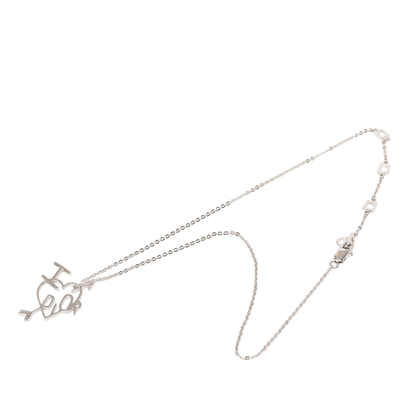 Brass I Heart Dior Pendant Necklace - Image 1