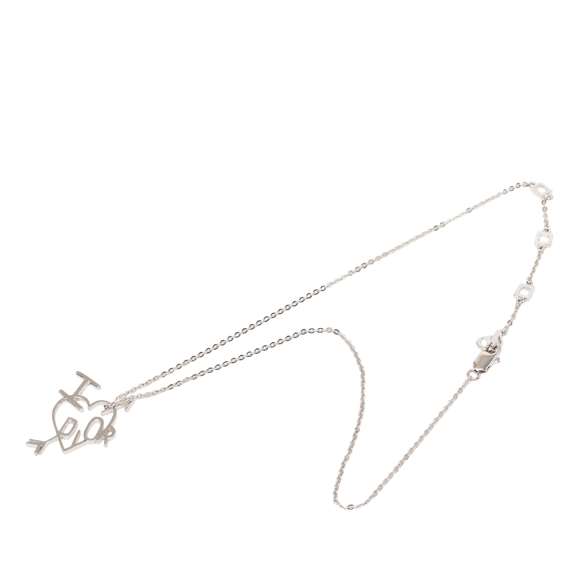Brass I Heart Dior Pendant Necklace - Image 1