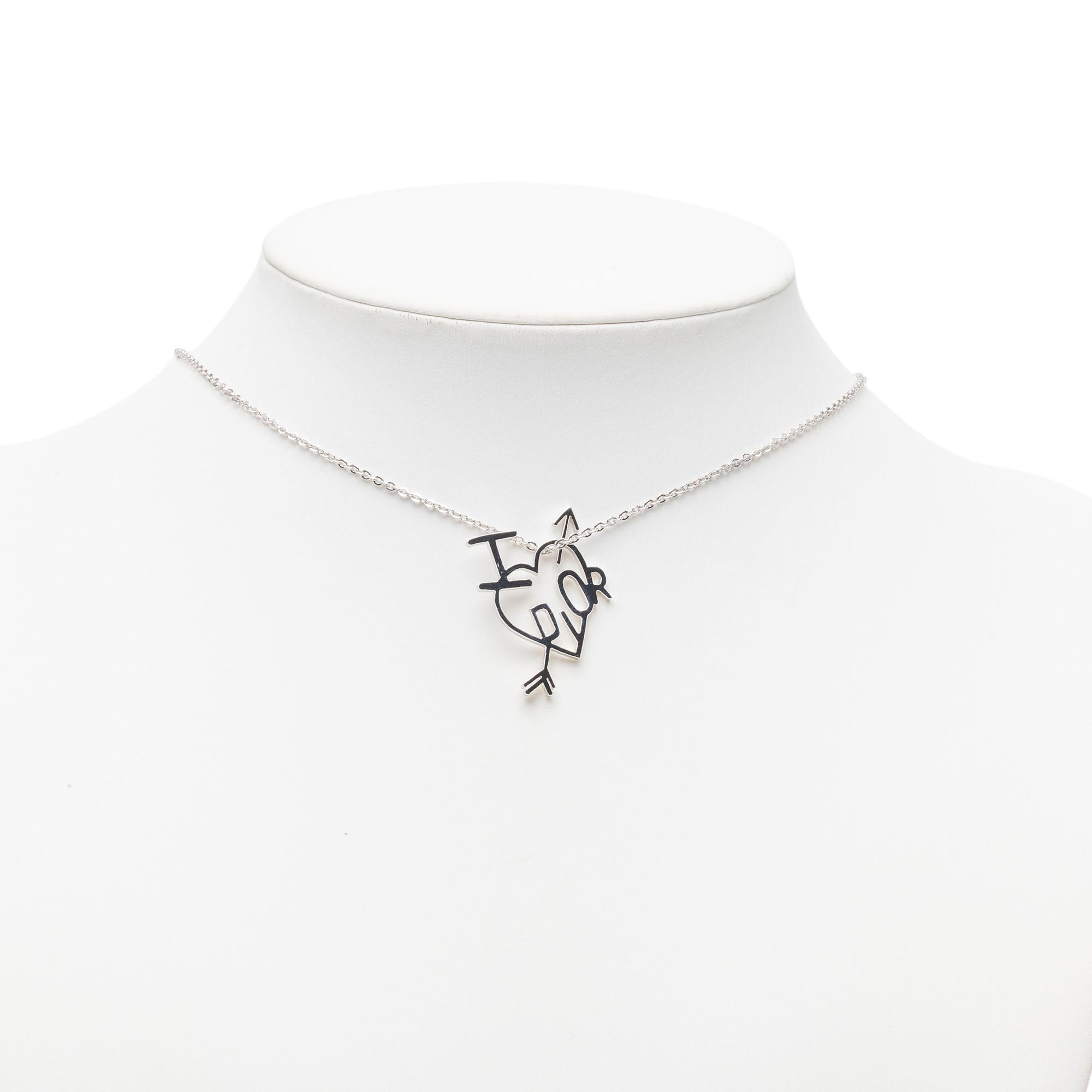 Brass I Heart Dior Pendant Necklace - Image 6