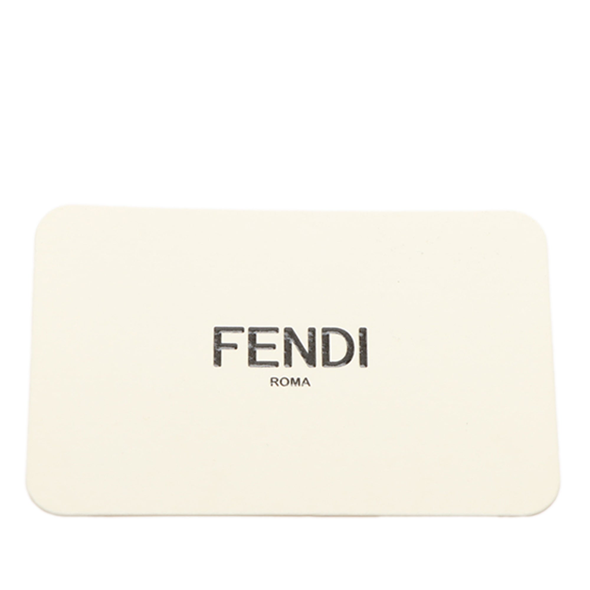 Small FF Nappa Embossed Chain Midi Baguette - Image 10