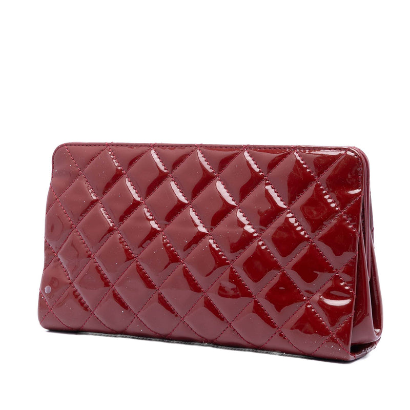 CC Quilted Patent Timeless Clutch - Image 2