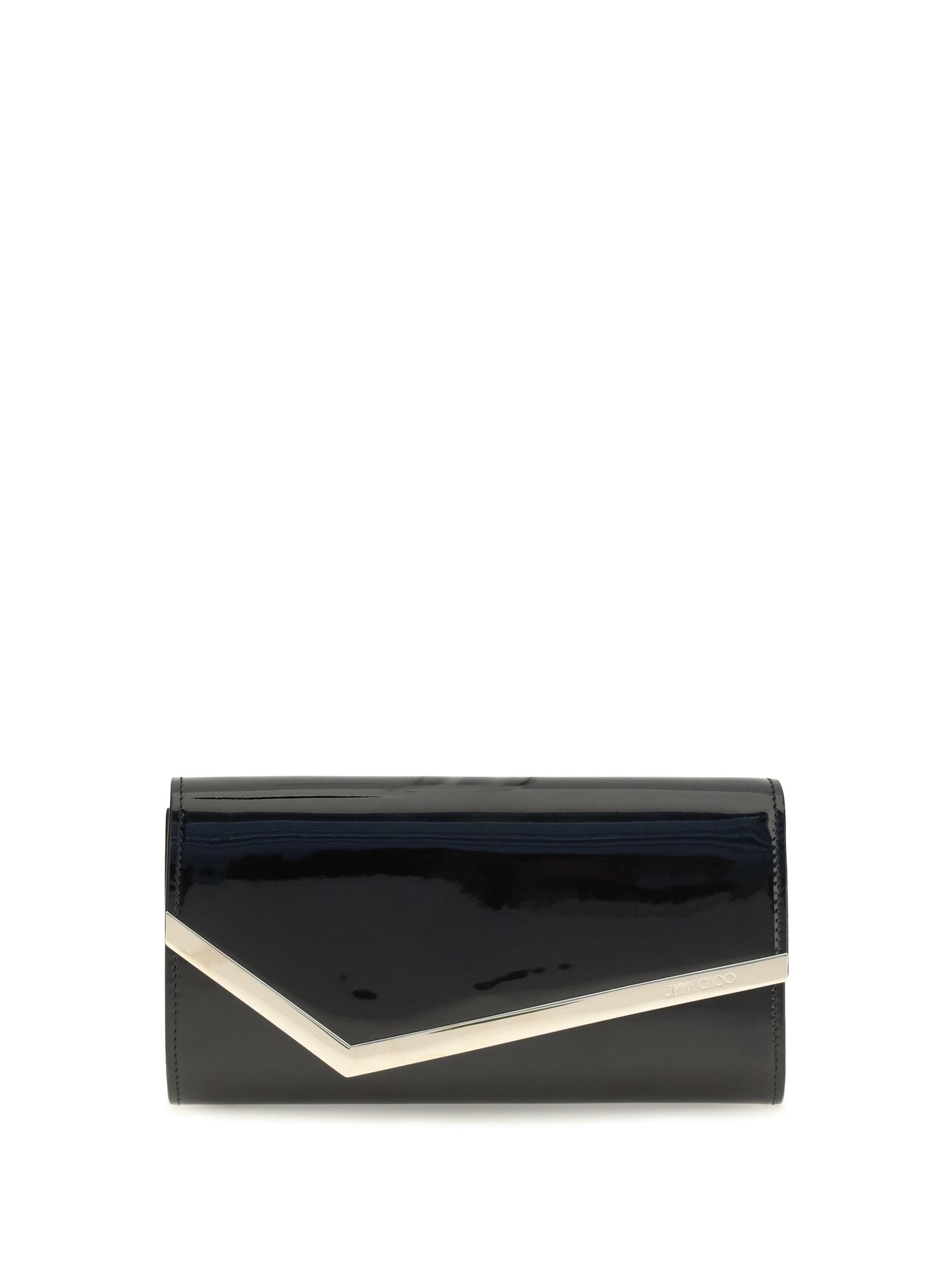 Jimmy Choo Leather Clutch Wallet — Black Calf Bos Taurus