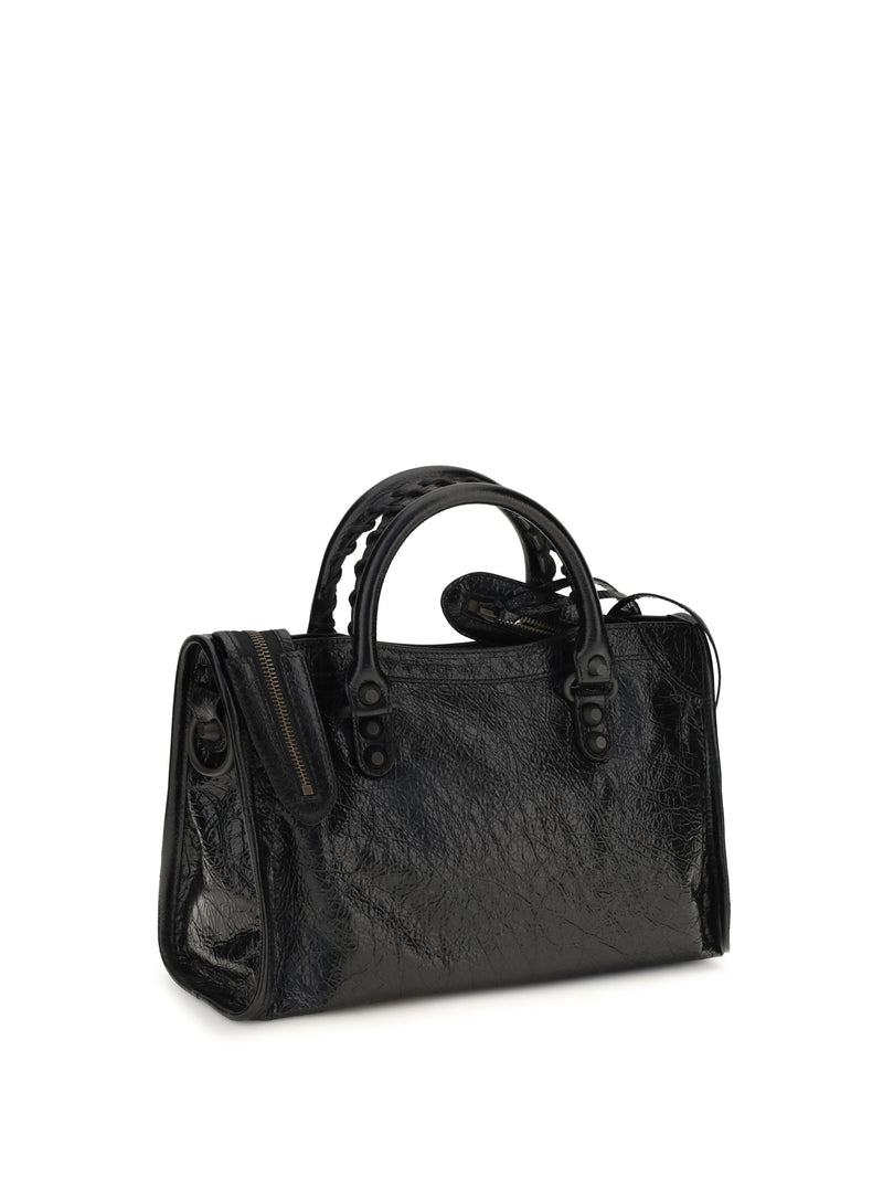 Balenciaga Le City Top Handle Bag — Black Lambskin