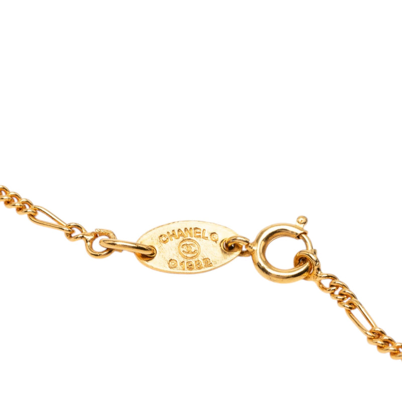 CC Gold Plated Strass Pendant Necklace - Image 4