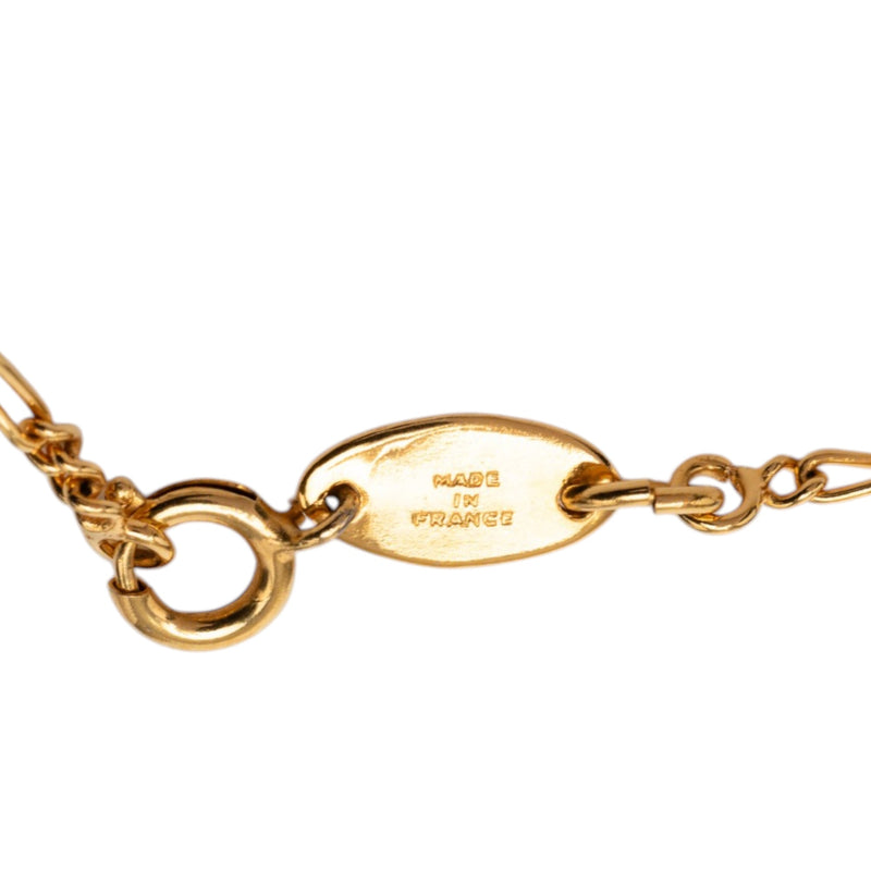 CC Gold Plated Strass Pendant Necklace - Image 5