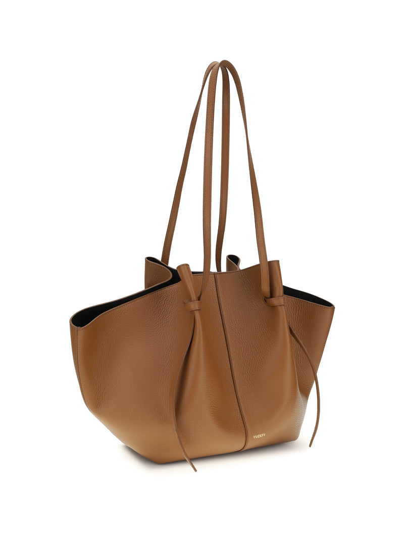 Yuzefi Tote Bag — Brown Calf Leather