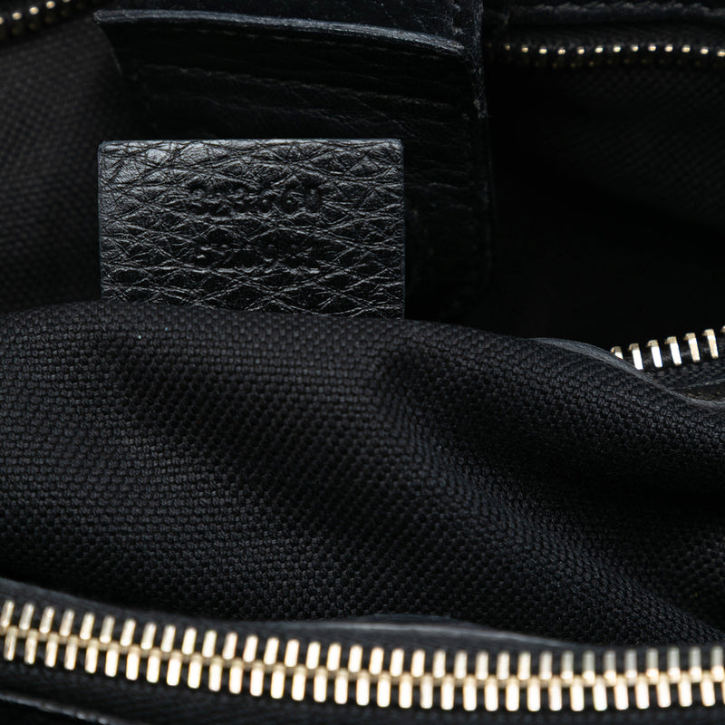 Medium Calfskin Bamboo Shopper Satchel - Image 6