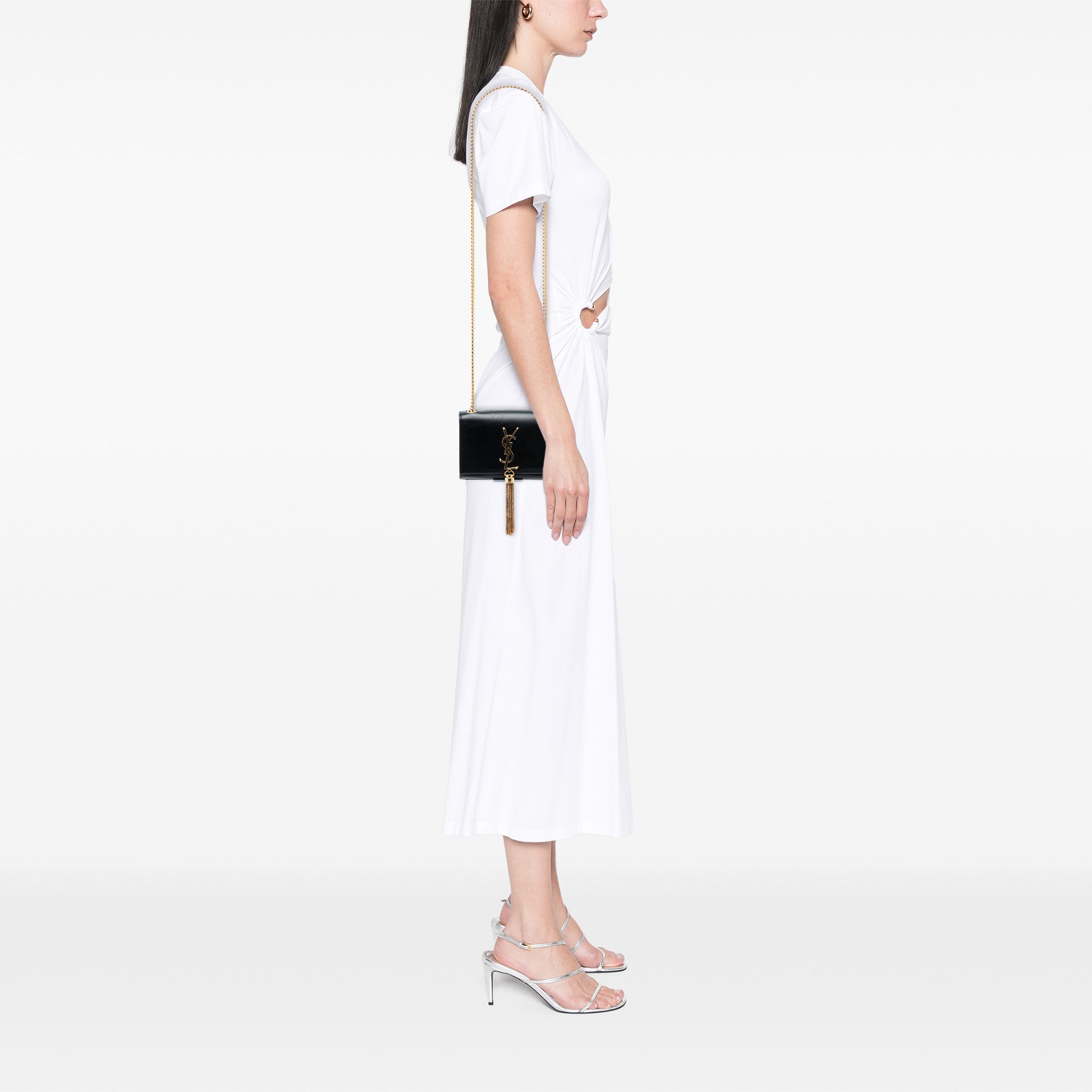 Small Smooth Calfskin Monogram Kate Tassel Crossbody - Image 7
