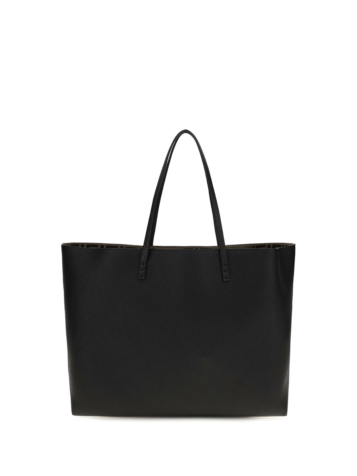Fendi Roll Tote Bag — Black Calf Leather Bos Taurus