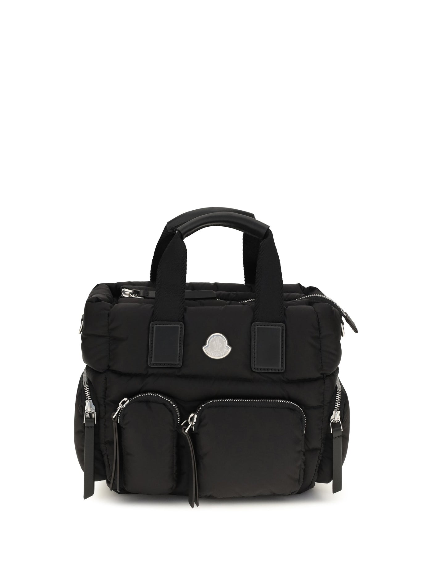 Moncler Caradoc Top Handle Bag — Black Nylon