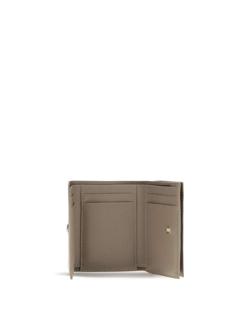 Fendi Ff Wallet — Gray Calf Leather Bos Taurus
