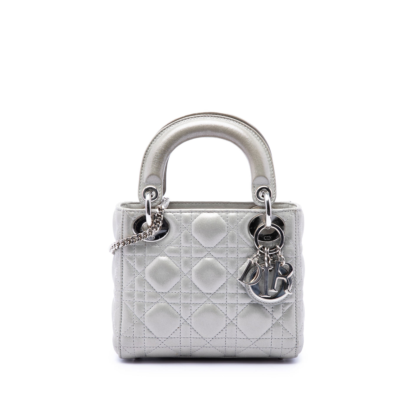 Mini Iridescent Lambskin Cannage Lady Dior - Image 1