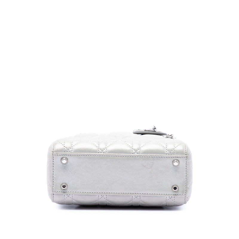 Mini Iridescent Lambskin Cannage Lady Dior - Image 3