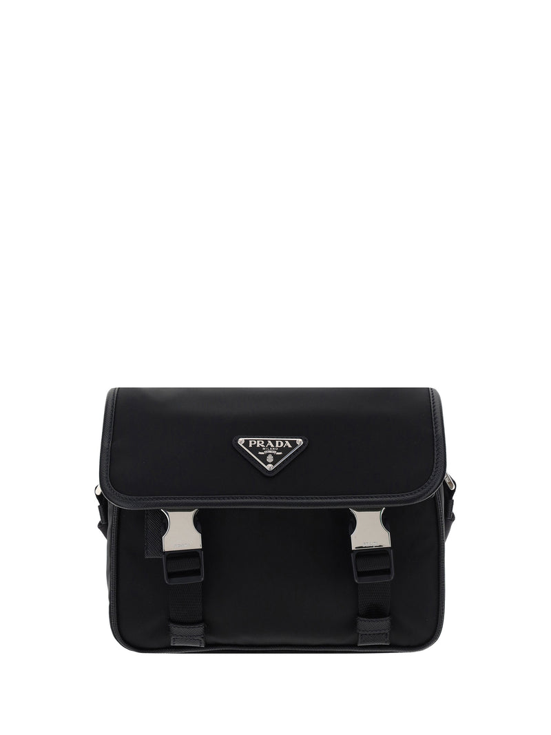 Prada Re-Nylon Shoulder Bag — Black Polyamide