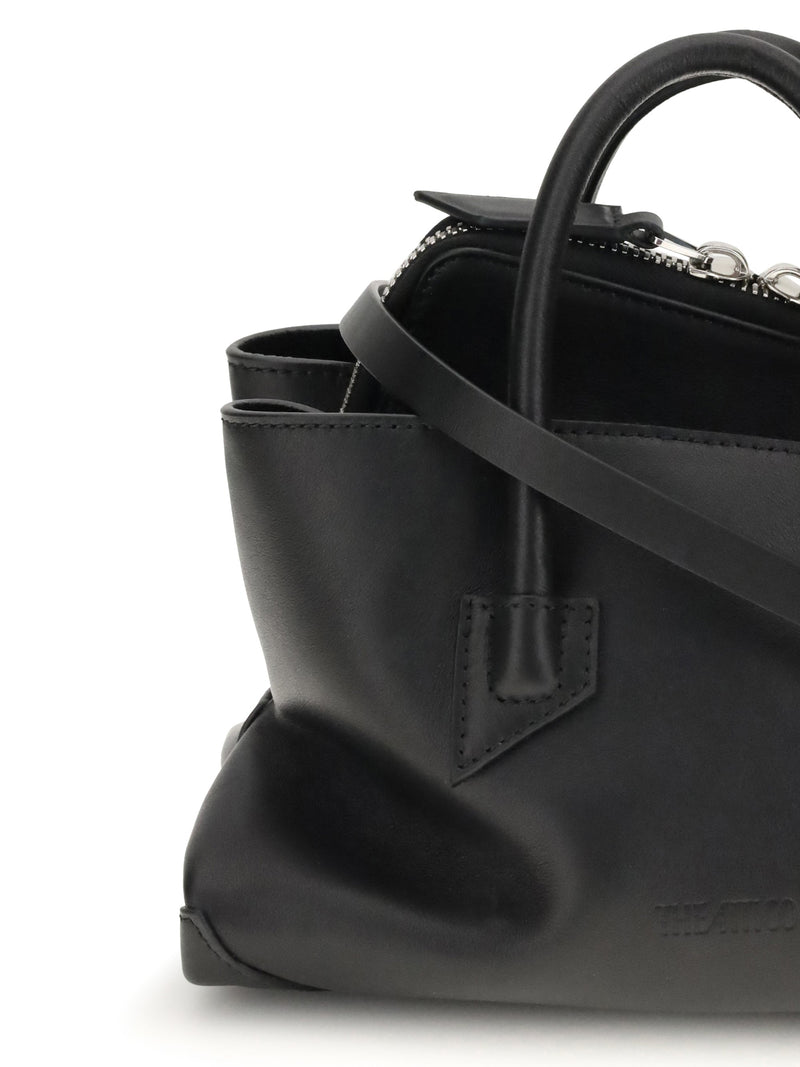 The Attico Top Handle Bag — Black Calf Leather Bos Taurus
