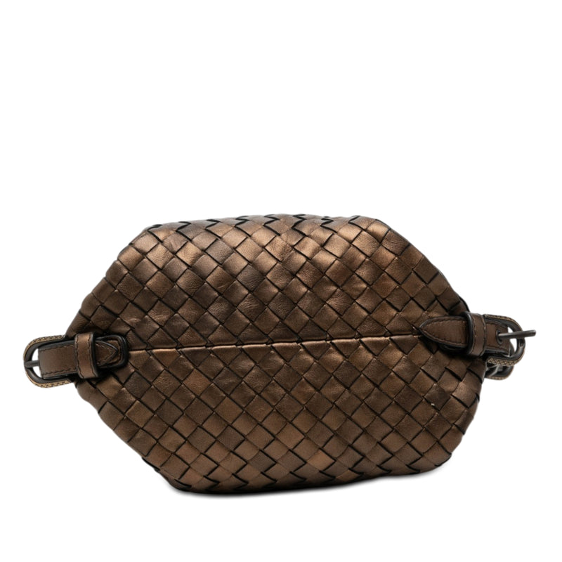 Metallic Nappa Intrecciato Belted Loop Handbag - Image 3
