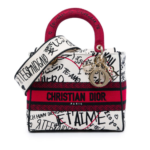 DiorAmour Medium Embroidered Canvas Graffiti Lady D Lite - Image 1