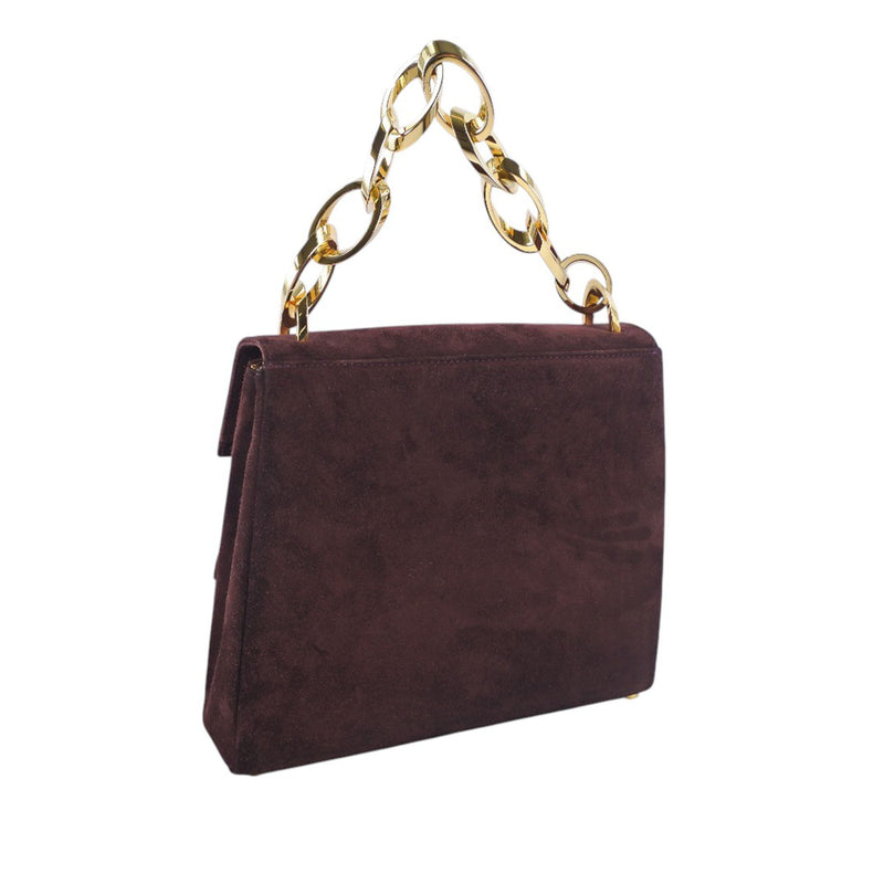 Suede Chain Satchel - Image 2