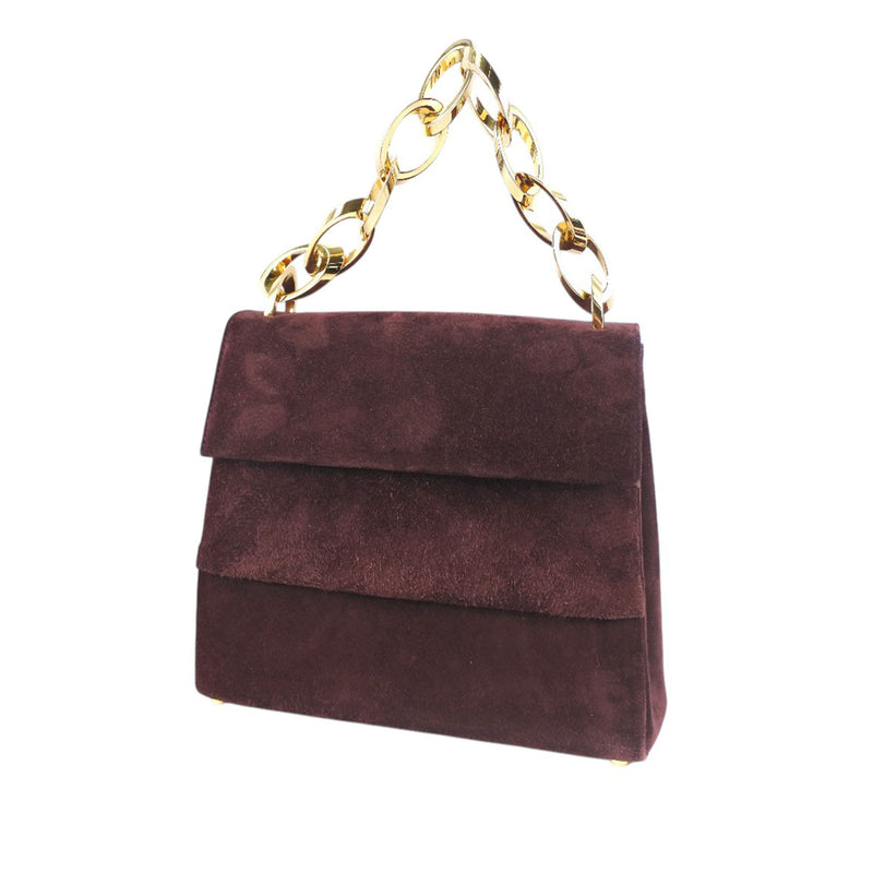 Suede Chain Satchel - Image 3