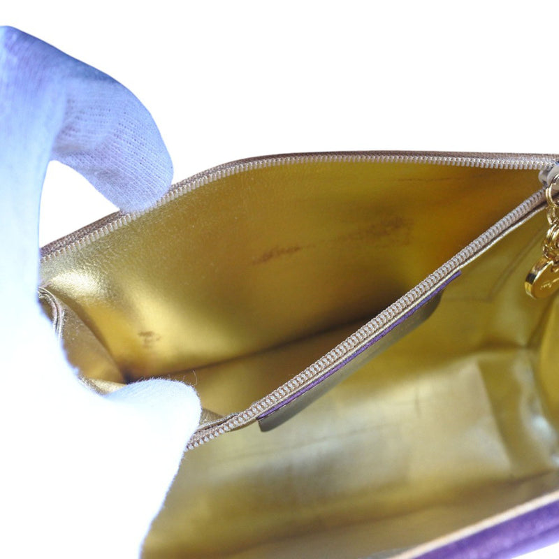 Suede Chain Satchel - Image 5