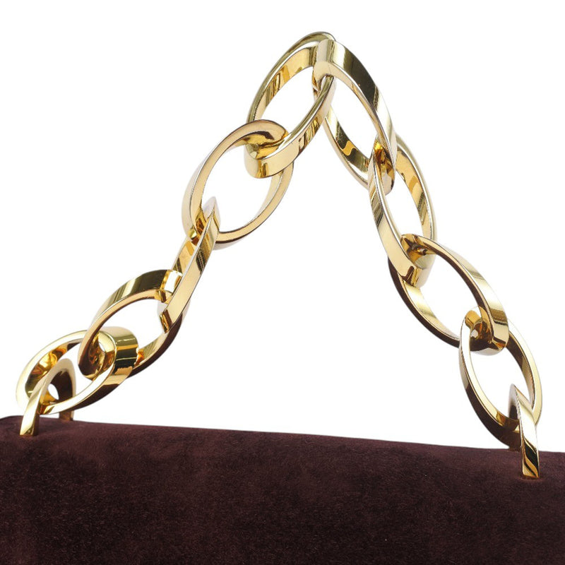 Suede Chain Satchel - Image 7