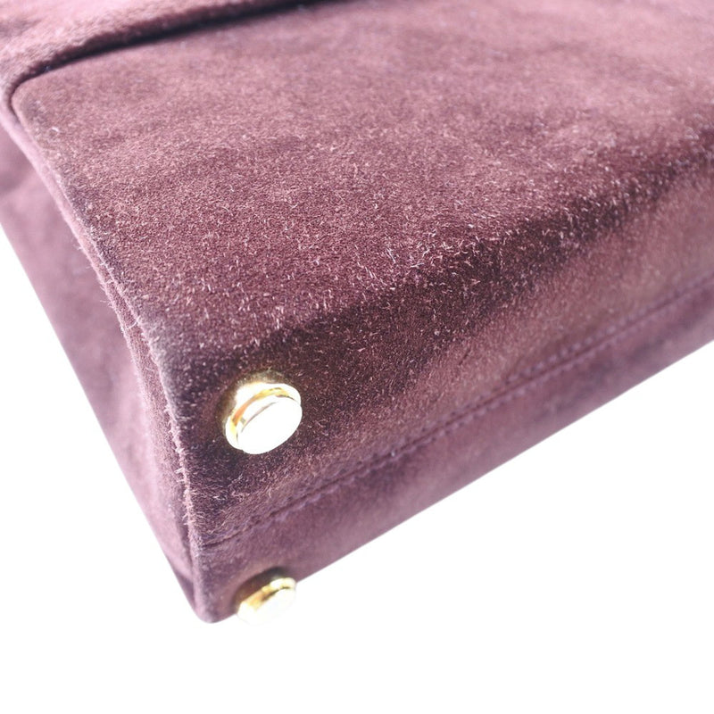 Suede Chain Satchel - Image 8