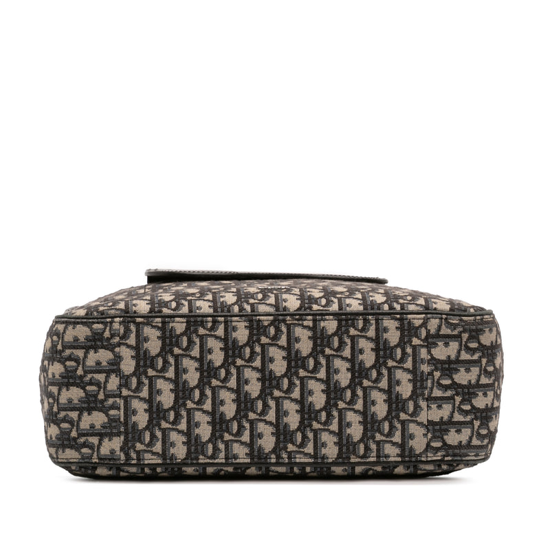 Oblique Canvas and Leather Saddle Tote - Image 3