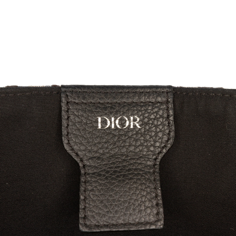 Oblique Canvas and Leather Saddle Tote - Image 5