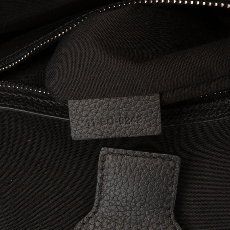 Oblique Canvas and Leather Saddle Tote - Image 6