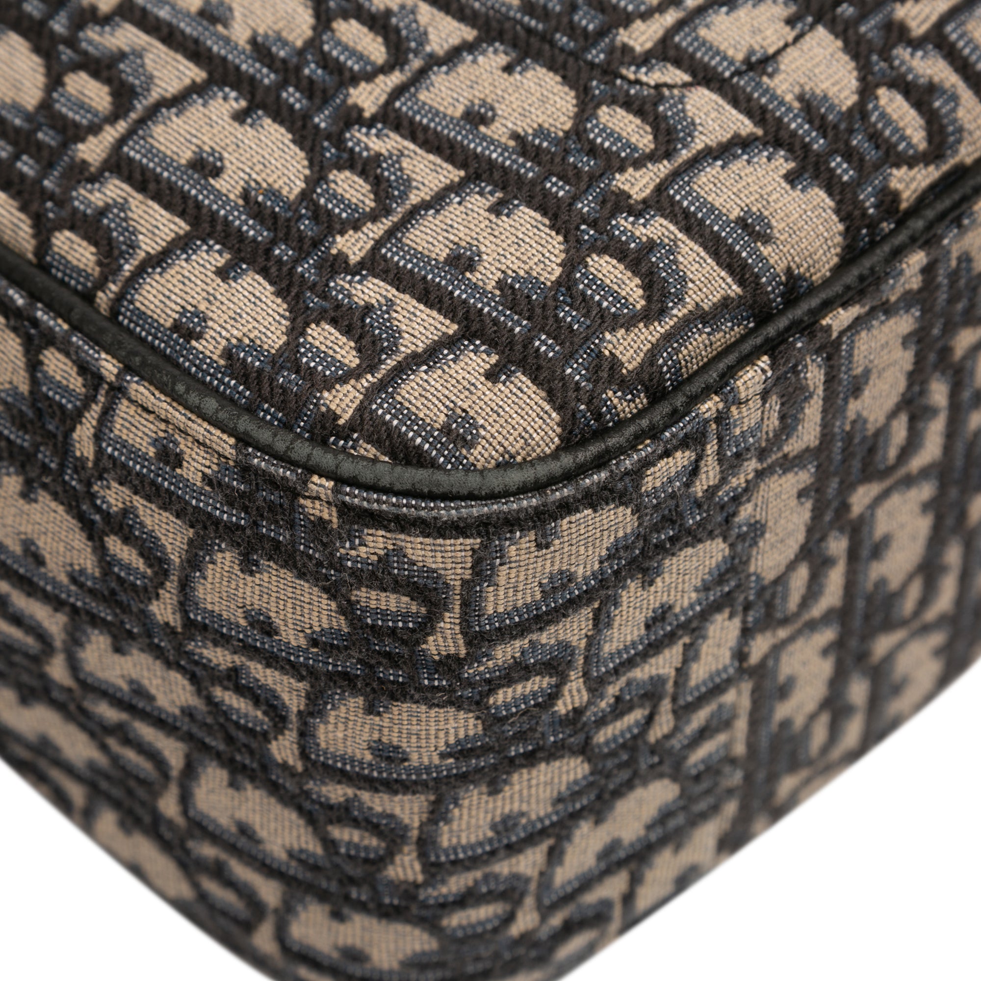 Oblique Canvas and Leather Saddle Tote - Image 7