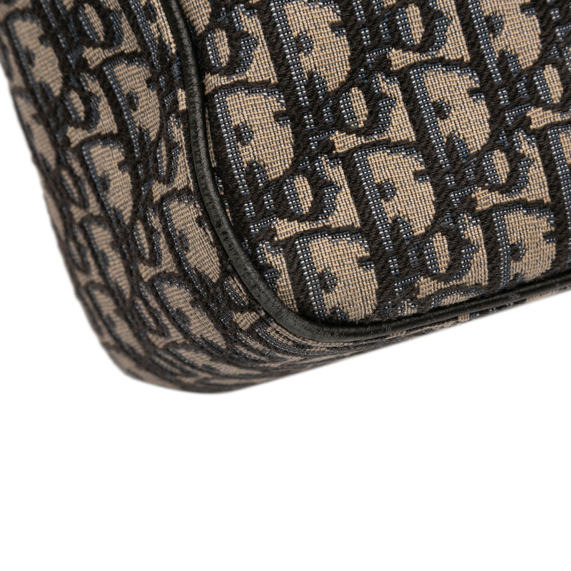 Oblique Canvas and Leather Saddle Tote - Image 8