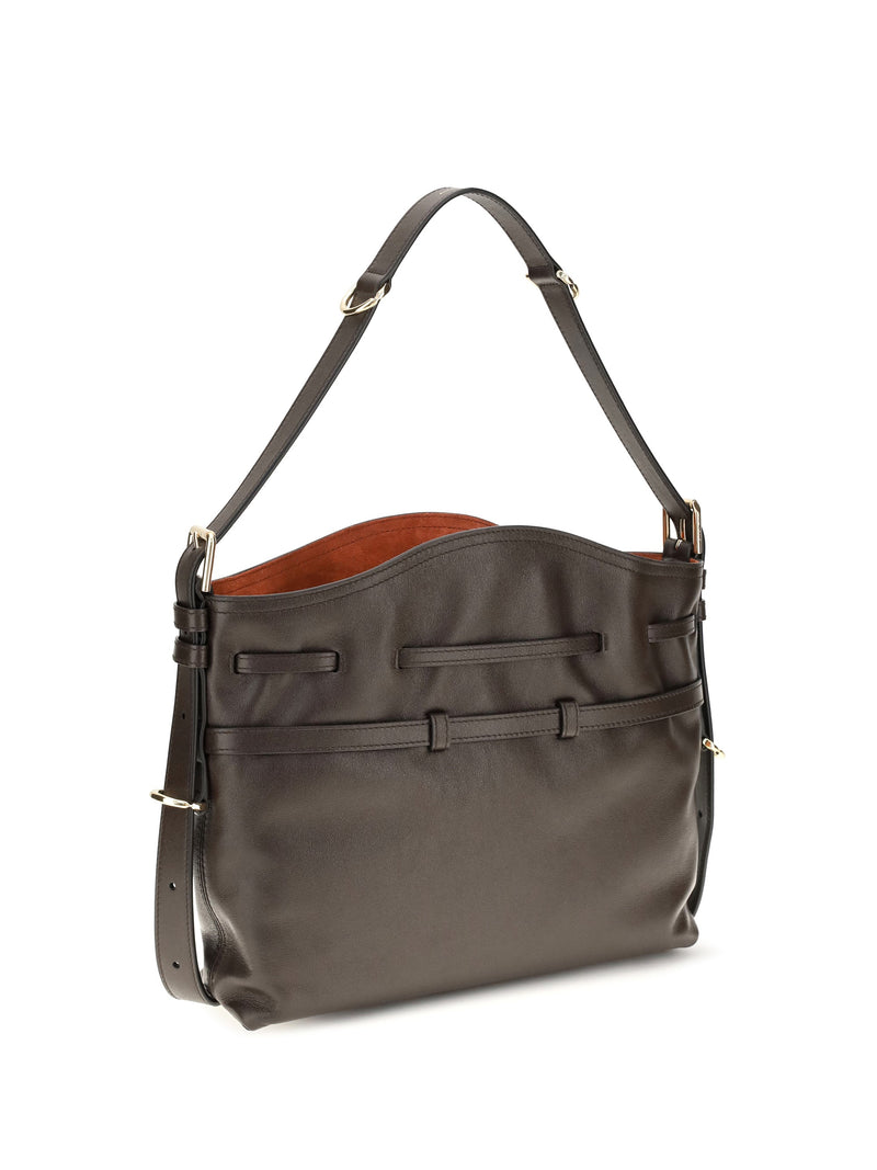 Givenchy Small Voyou Bucket Bag — Brown Calf Leather Bos Taurus