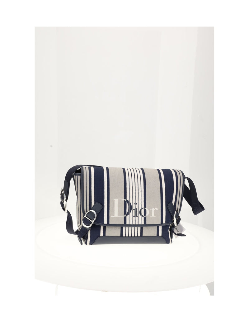 Dior Jet Flap Shoulder Bag — White Calf Leather (bos Taurus)