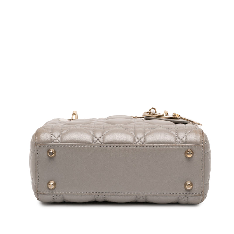 Mini Lambskin Cannage Lady Dior - Image 3