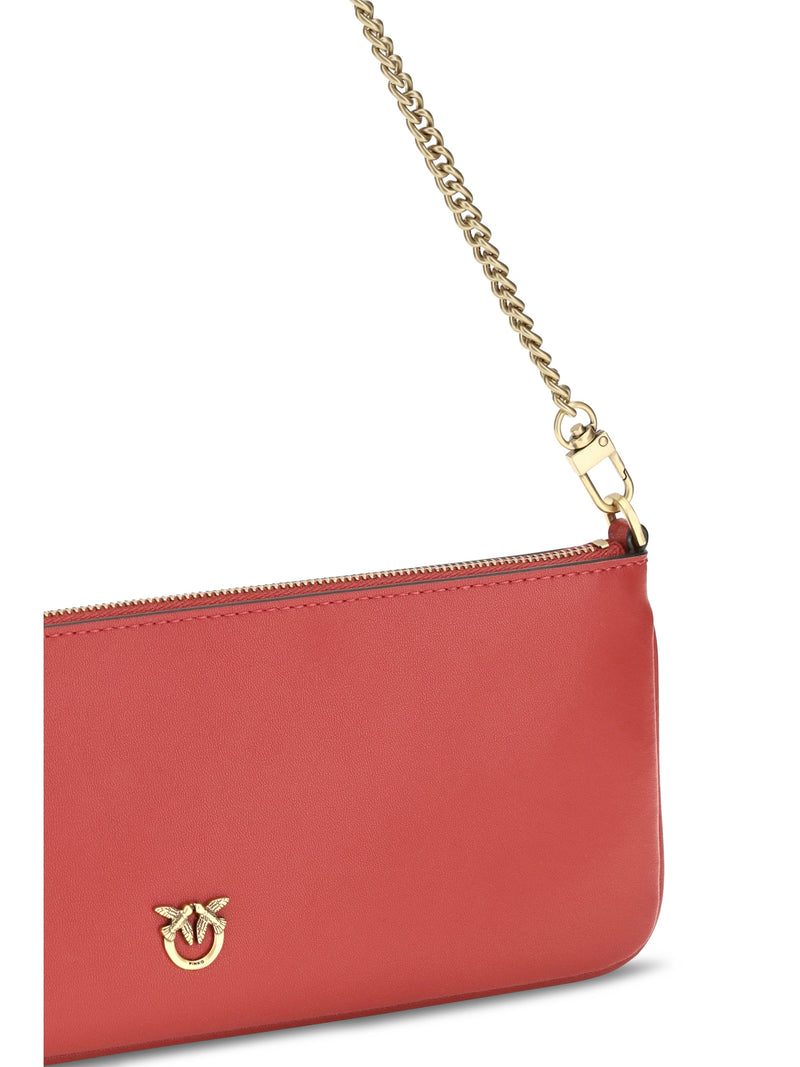 Pinko Horizontal Shoulder Bag — Red