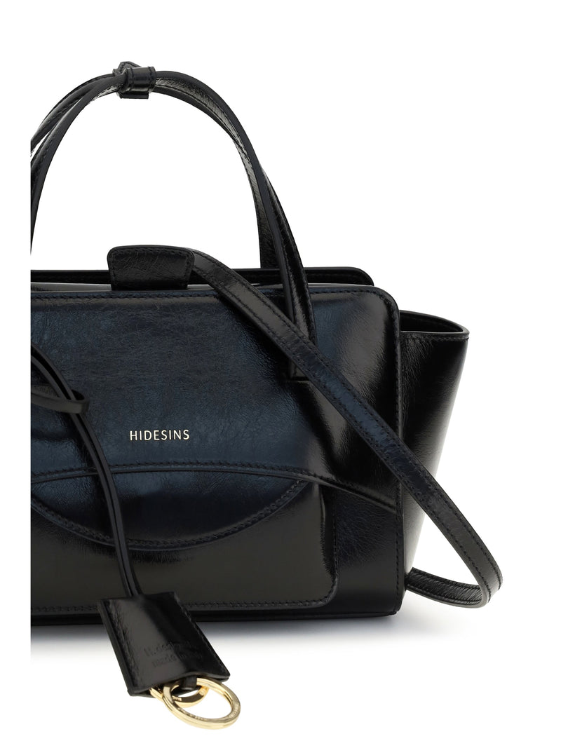 Hidesins Calf Leather Shoulder Bag — Black