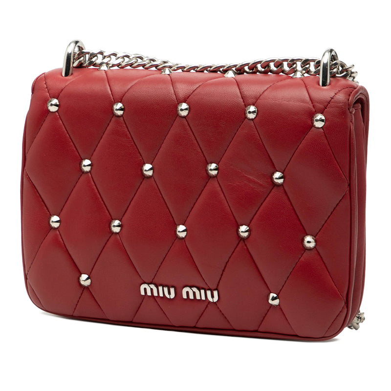 Studded Matelasse Leather Crossbody - Image 2