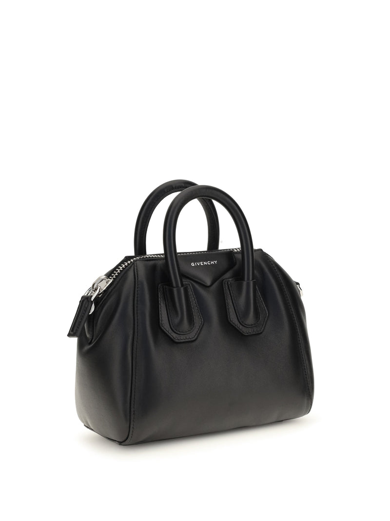 Givenchy Antigona Bomber Top Handle Bag — Black Lamb Ovis Aries