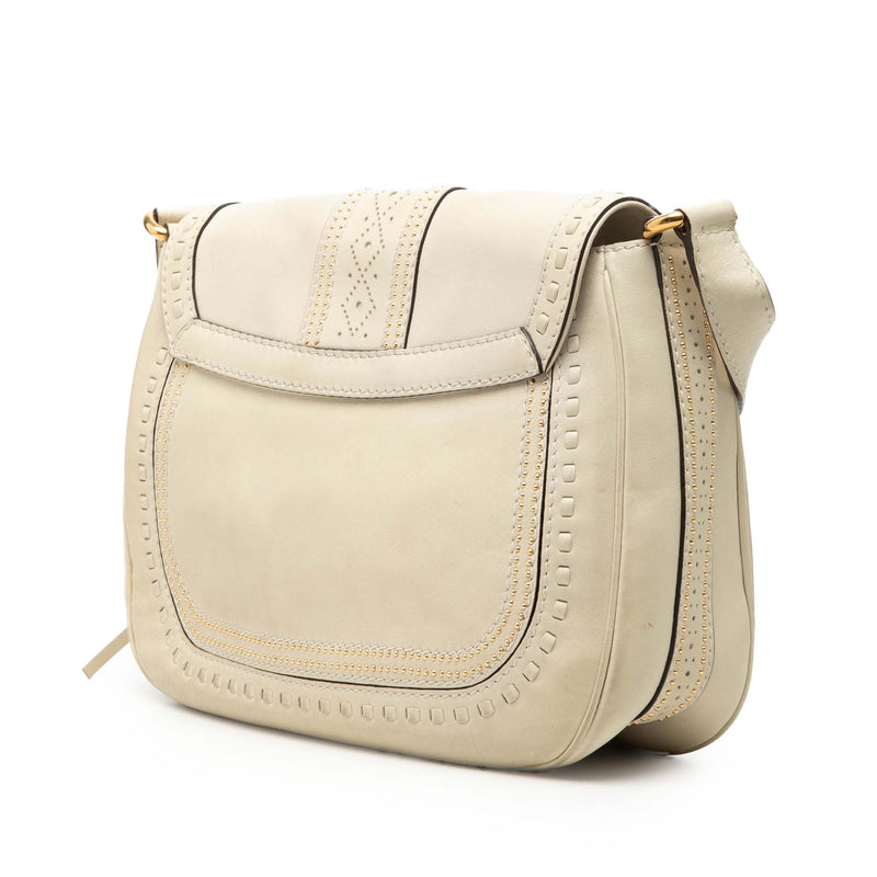 Medium Leather Snaffle Bit Shoulder Bag - Image 2