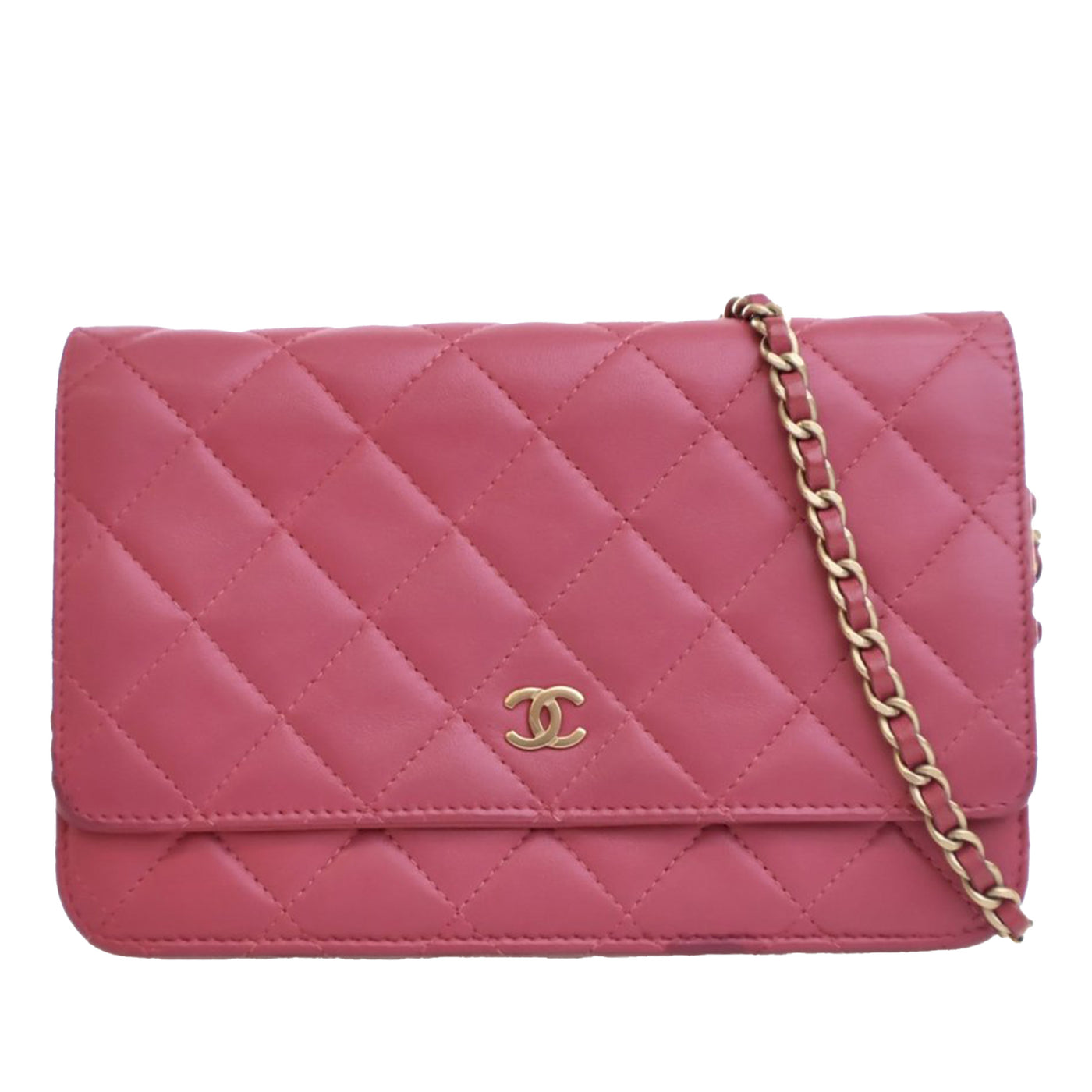 CC Quilted Lambskin Wallet on Chain - Image 1