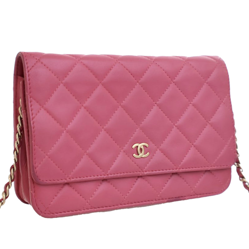CC Quilted Lambskin Wallet on Chain - Image 2