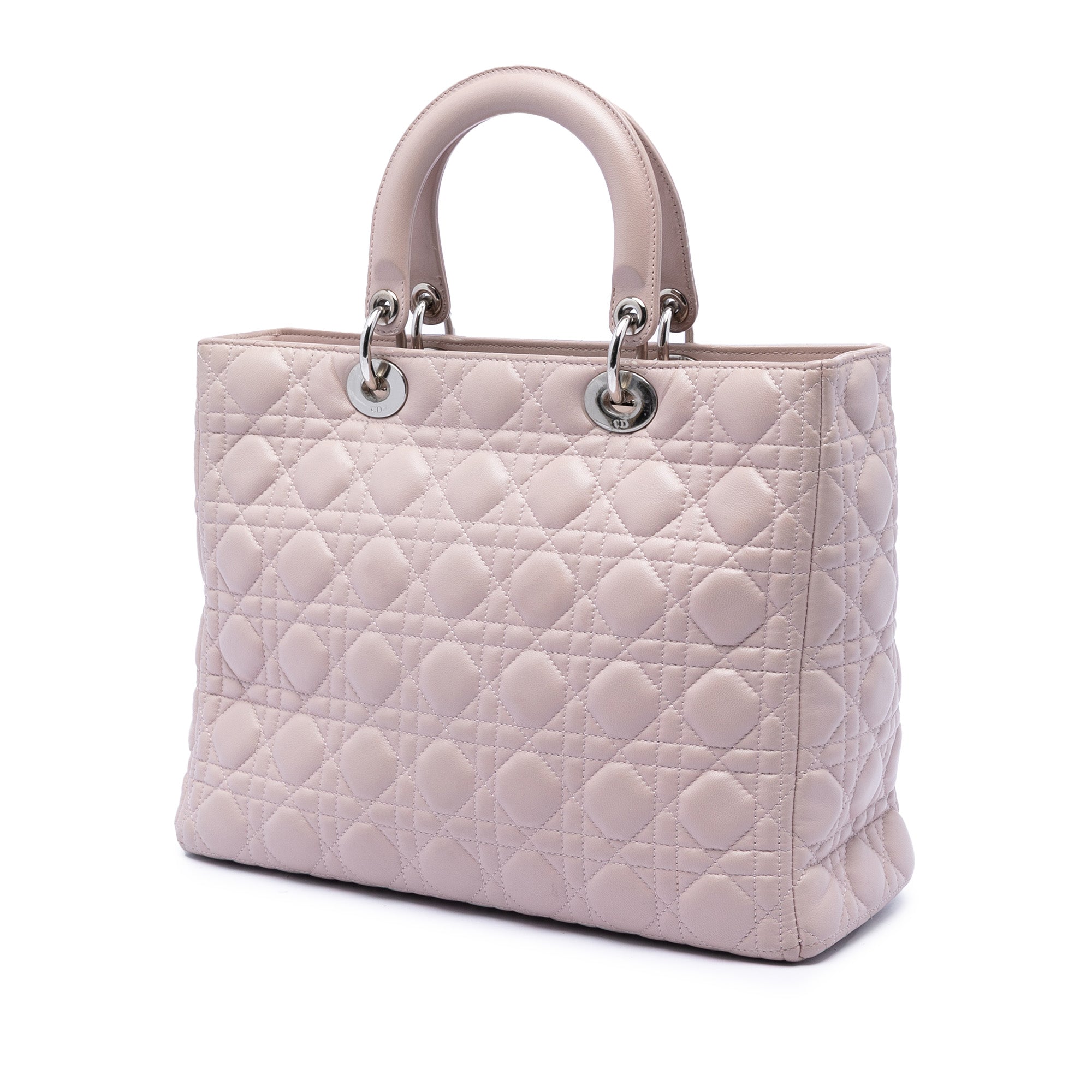 Large Lambskin Cannage Lady Dior - Image 2