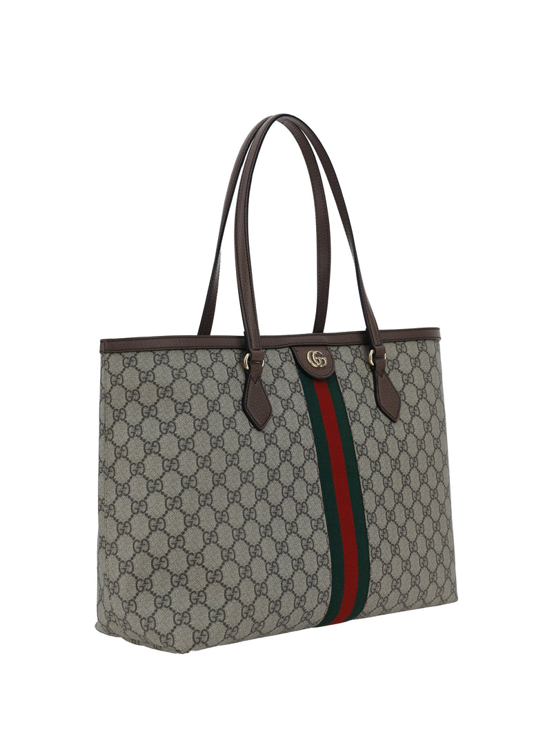 Gucci Ophidia Shoulder Bag — Beige Cotton