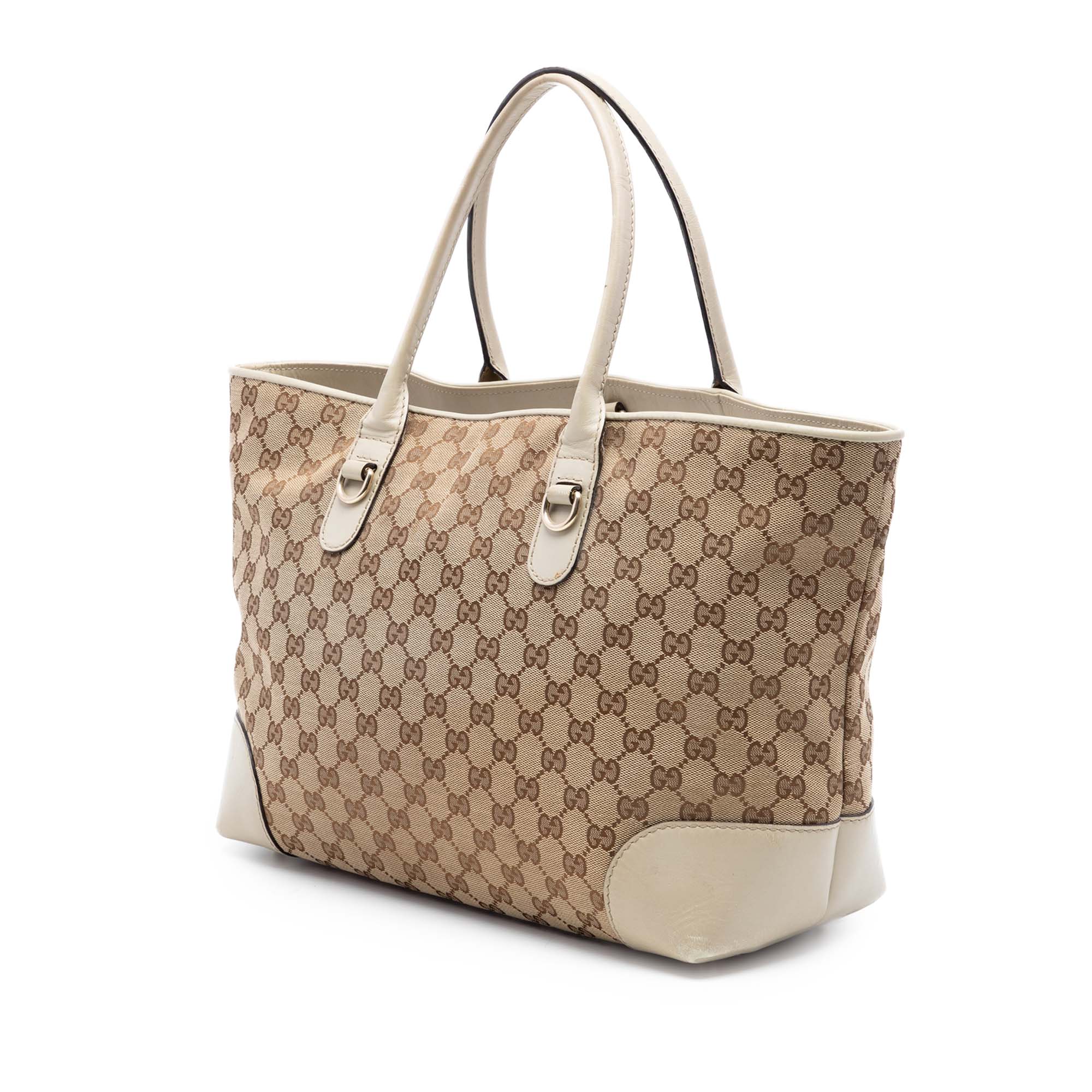 GG Canvas Heart Bit Tote - Image 2