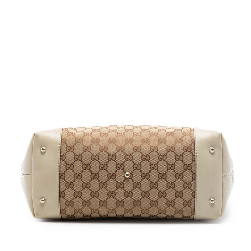 GG Canvas Heart Bit Tote - Image 3
