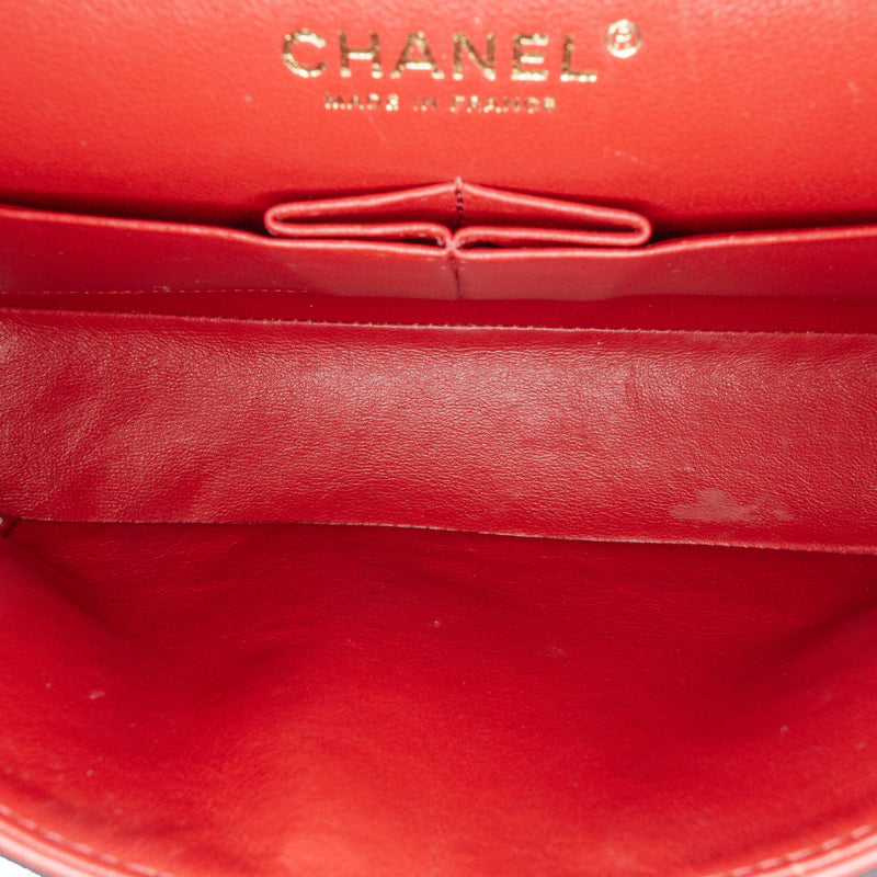Medium Classic Chevron Lambskin Double Flap - Image 5