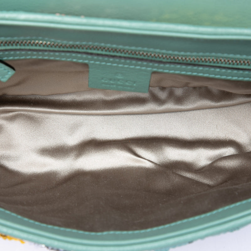 Medium GG Marmont Matelasse Diagonal Multicolore Sequin and Calfskin Shoulder Bag - Image 4