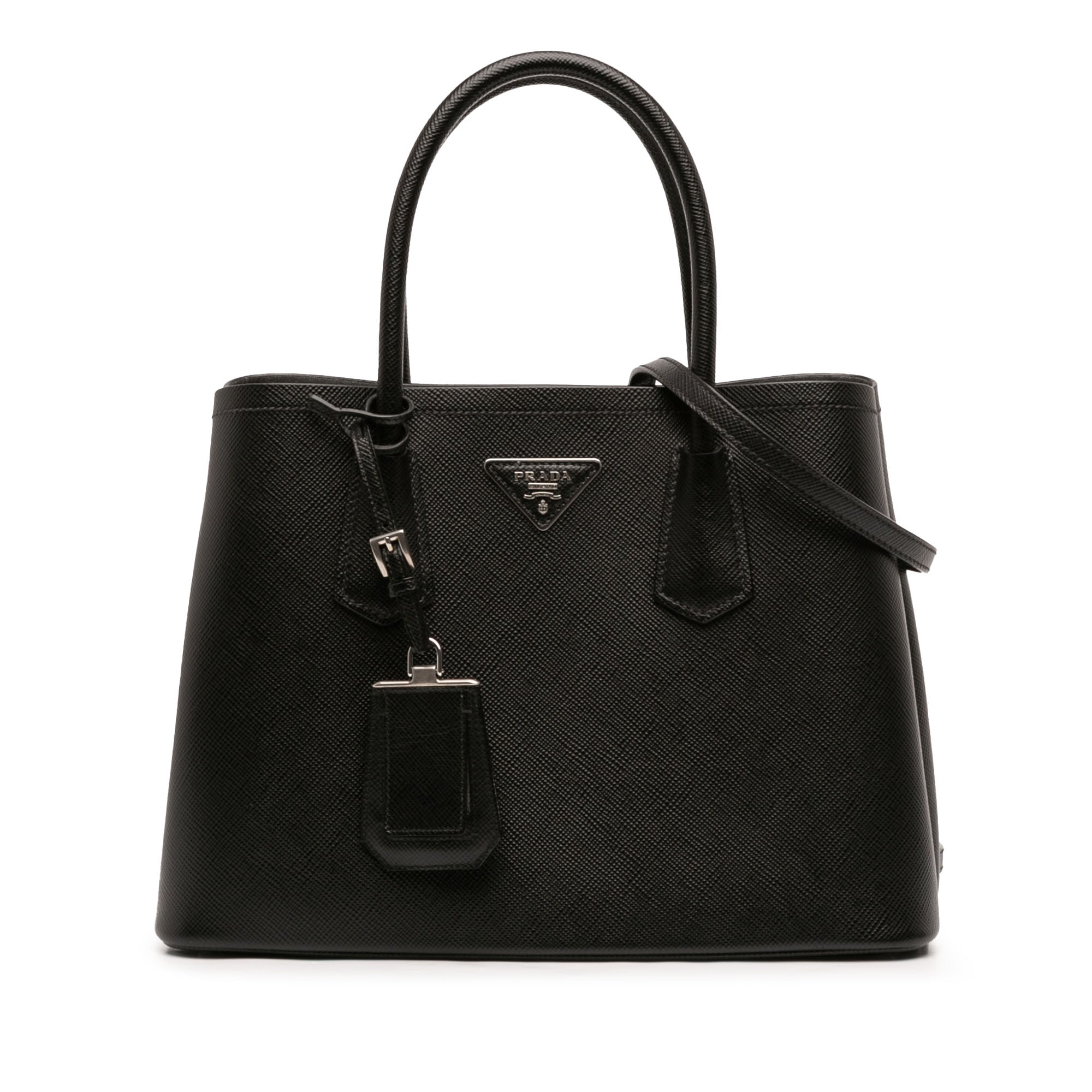 Medium Saffiano Cuir Double Handle Satchel - Image 1